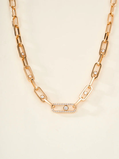 [Regal Jewels] MK NEW SLIDING DIAMOND NECKLACE