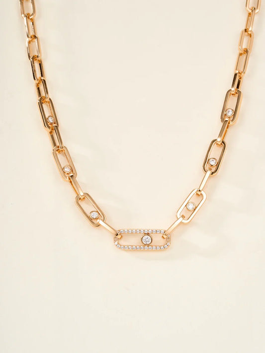 [Regal Jewels] MK NEW SLIDING DIAMOND NECKLACE