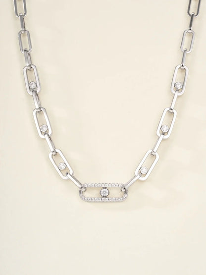 [Regal Jewels] MK NEW SLIDING DIAMOND NECKLACE