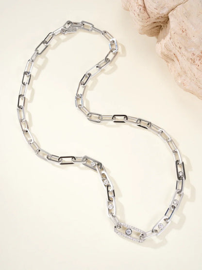 [Regal Jewels] MK NEW SLIDING DIAMOND NECKLACE