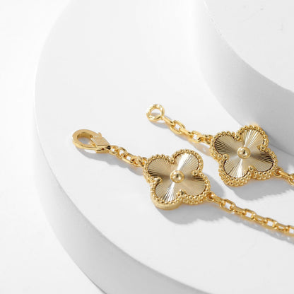 [Regal Jewels]CLOVER 10 MOTIFS LASER NECKLACE