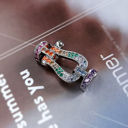 [Regal Jewels]FORCE LARGE HORSESHOE CLASP  METAL BRACELET