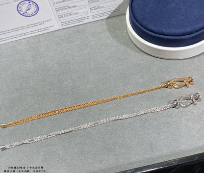 [Regal Jewels]FORCE SMALL HORSESHOE  DIAMOND CHAIN ROPE BRACELET