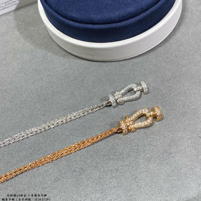 [Regal Jewels]FORCE SMALL HORSESHOE  DIAMOND CHAIN ROPE BRACELET