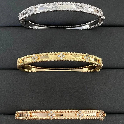 [Regal Jewels]CLOVER BRACELET 4MM DIAMONDS