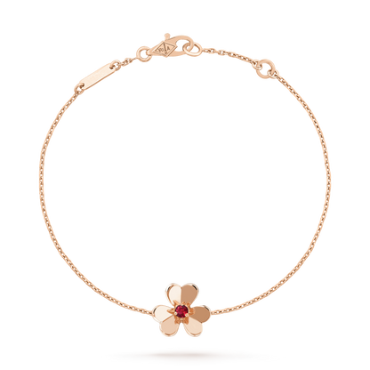[Regal Jewels]FRIVOLE GOLD FLOWER PINK MALACHITE BRACELET
