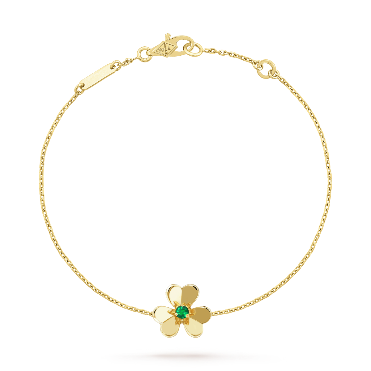 [Regal Jewels]FRIVOLE GOLD FLOWER PINK MALACHITE BRACELET