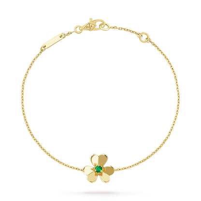 [Regal Jewels]FRIVOLE GOLD FLOWER PINK MALACHITE BRACELET