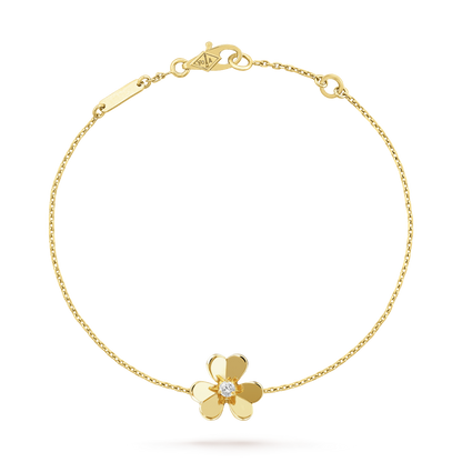 [Regal Jewels]FRIVOLE GOLD FLOWER PINK MALACHITE BRACELET