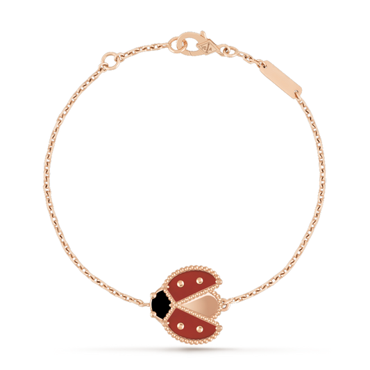 [Regal Jewels]LUCKY SPRING 1 MOTIF PINK GOLD BRACELET