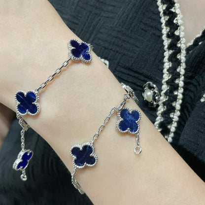 [Regal Jewels]CLOVER 5 MOTIF PIETERSITE BRACELET COLLECTION