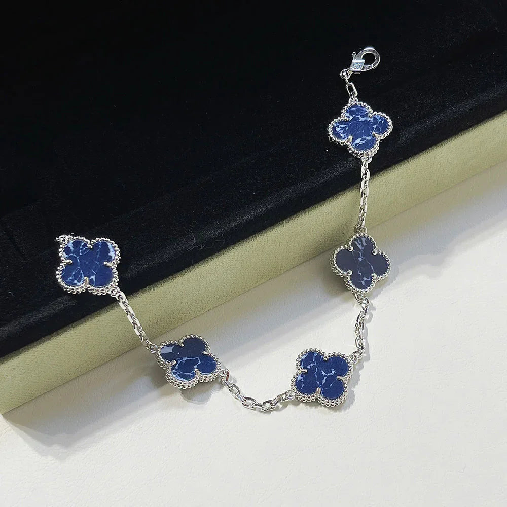 [Regal Jewels]CLOVER 5 MOTIF PIETERSITE BRACELET COLLECTION