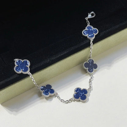 [Regal Jewels]CLOVER 5 MOTIF PIETERSITE BRACELET COLLECTION