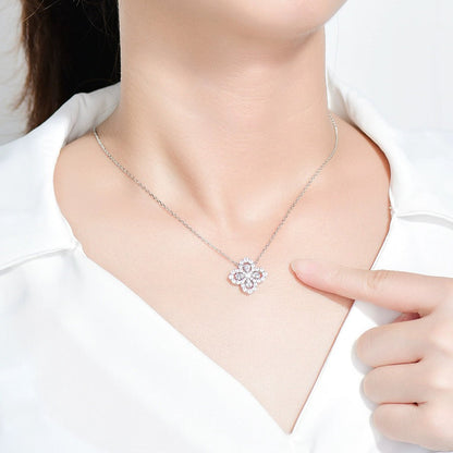 [Regal Jewels]LOOP NECKLACE FULL MOTIF DIAMOND 16MM MULTIPLE COLORS