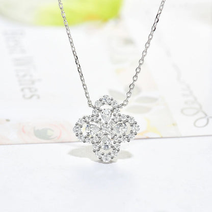 [Regal Jewels]LOOP NECKLACE FULL MOTIF DIAMOND 16MM MULTIPLE COLORS