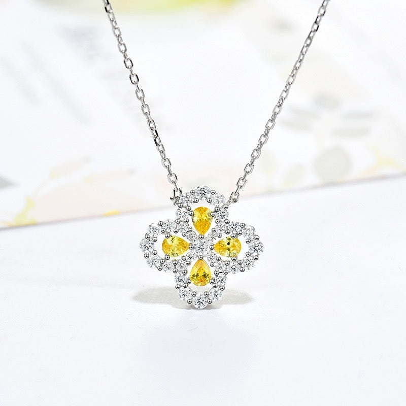 [Regal Jewels]LOOP NECKLACE FULL MOTIF DIAMOND 16MM MULTIPLE COLORS