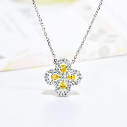 [Regal Jewels]LOOP NECKLACE FULL MOTIF DIAMOND 16MM MULTIPLE COLORS