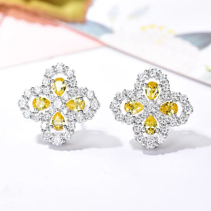 [Regal Jewels]LOOP EARRINGS FULL MOTIF DIAMOND 16MM