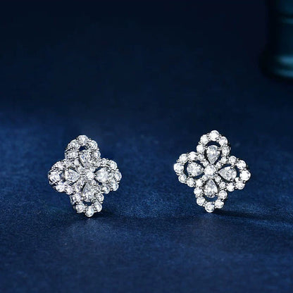 [Regal Jewels]LOOP EARRINGS FULL MOTIF DIAMOND 16MM