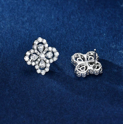 [Regal Jewels]LOOP EARRINGS FULL MOTIF DIAMOND 16MM