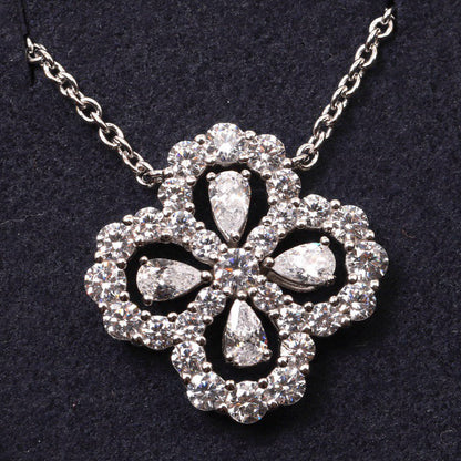 [Regal Jewels]LOOP NECKLACE FULL MOTIF DIAMOND 16MM MULTIPLE COLORS