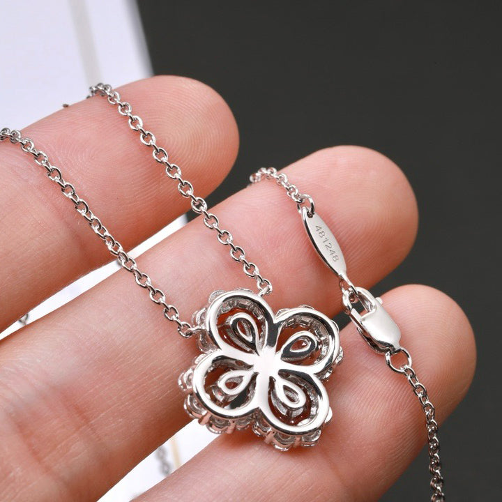[Regal Jewels]LOOP NECKLACE FULL MOTIF DIAMOND 16MM MULTIPLE COLORS