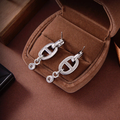 [Regal Jewels]HM CHAINE DIAMOND EARRINGS