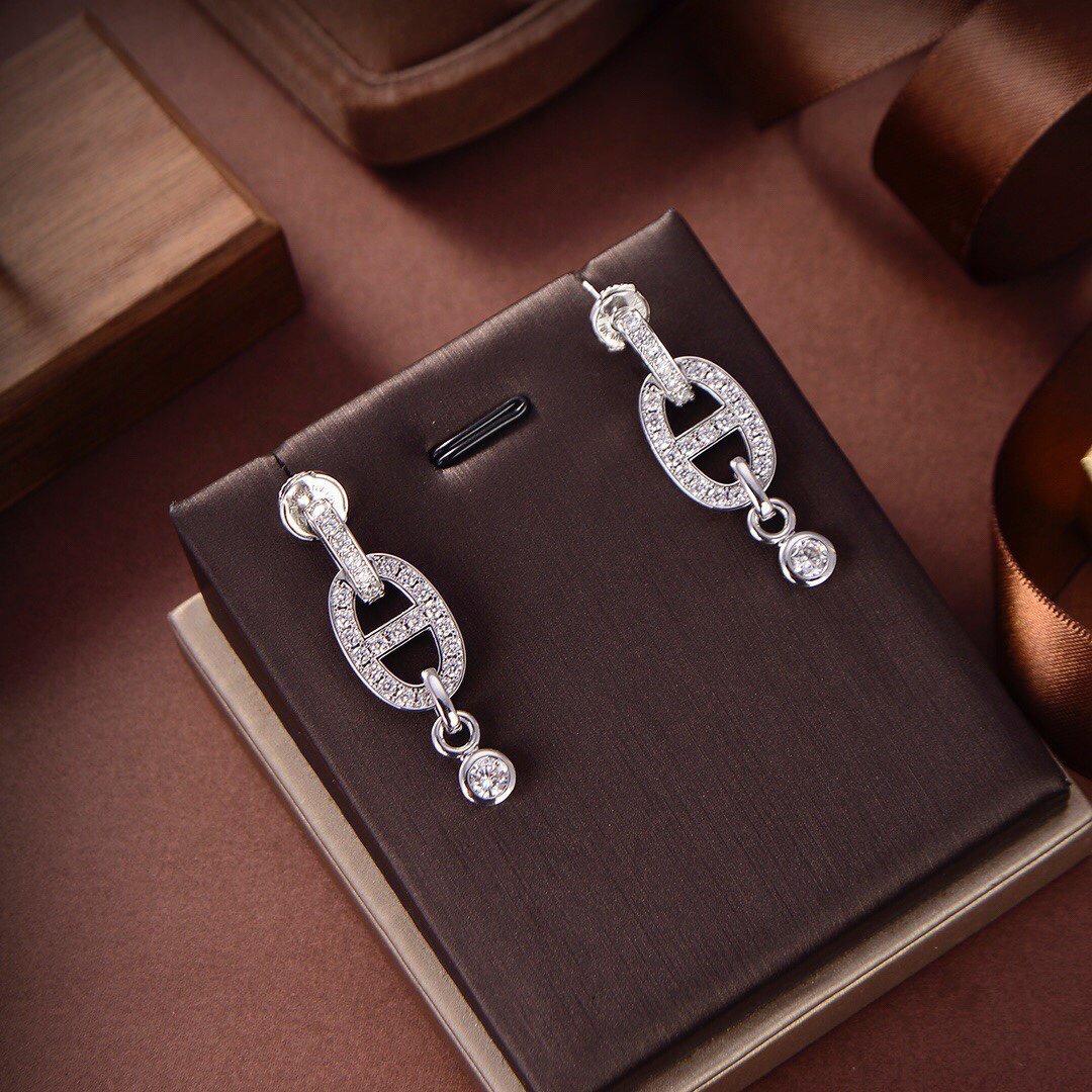 [Regal Jewels]HM CHAINE DIAMOND EARRINGS