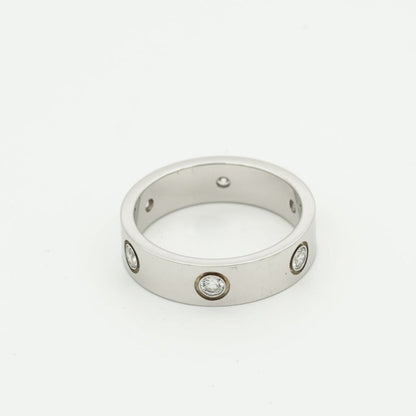 [Regal Jewels]LOVE RING 5.5MM 6 DIAMONDS SILVER
