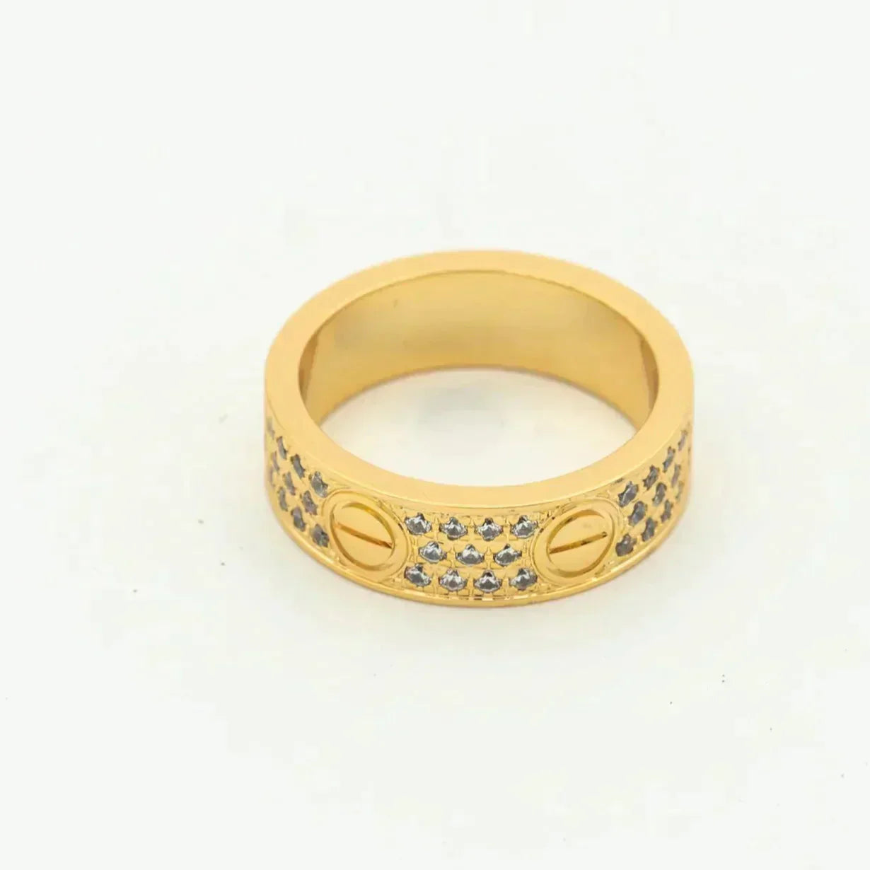 [Regal Jewels]LOVE RING 5.5MM DIAMONDS PAVED