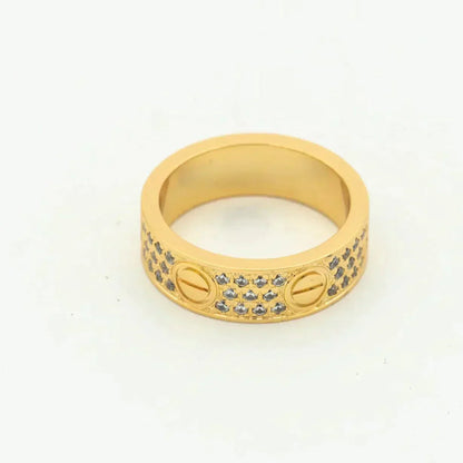 [Regal Jewels]LOVE RING 5.5MM DIAMONDS PAVED