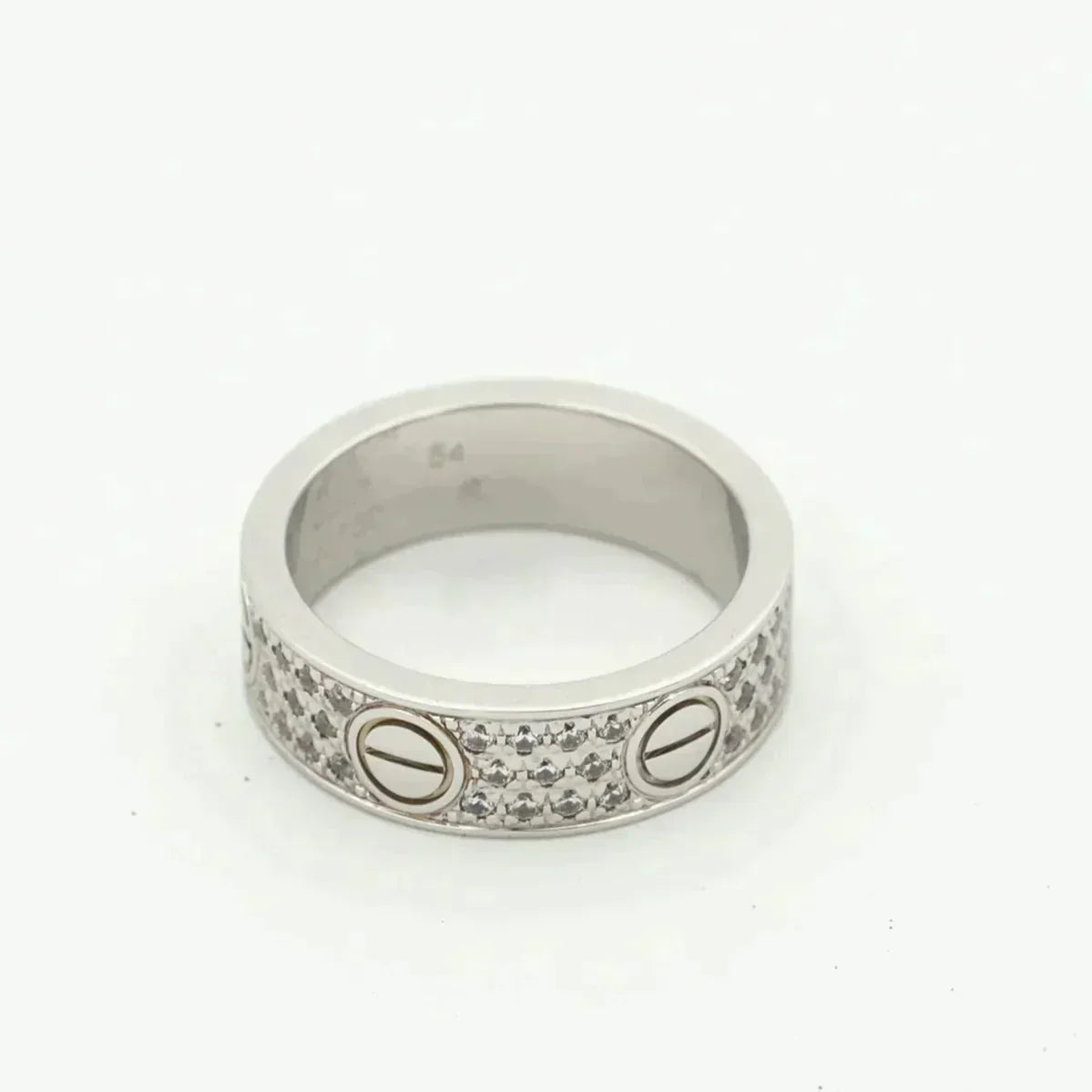 [Regal Jewels]LOVE RING 5.5MM DIAMONDS PAVED
