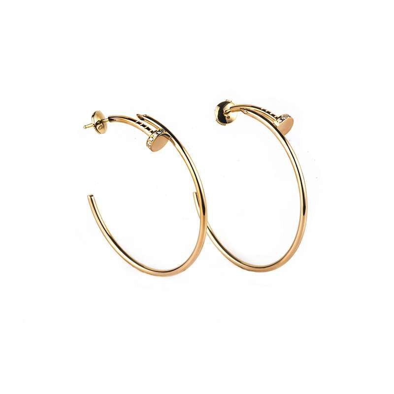 [Regal Jewels]JUSTE EARRINGS GOLD DIAMONDS 1.8MM