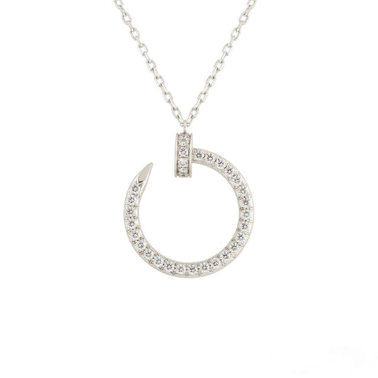 [Regal Jewels]JUSTE NECKLACE SILVER DIAMONDS