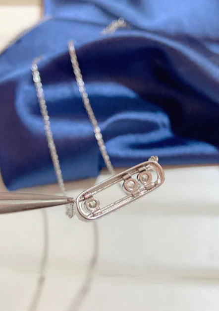 [Regal Jewels] MK MOVE FULL DIAMOND NECKLACE