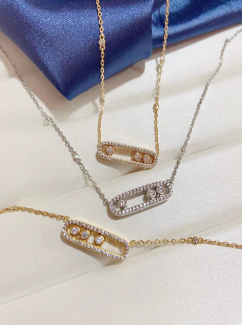 [Regal Jewels] MK MOVE FULL DIAMOND NECKLACE