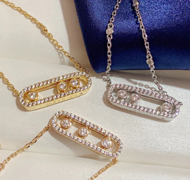 [Regal Jewels] MK MOVE FULL DIAMOND NECKLACE