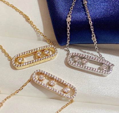 [Regal Jewels] MK MOVE FULL DIAMOND NECKLACE