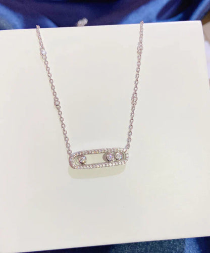 [Regal Jewels] MK MOVE FULL DIAMOND NECKLACE