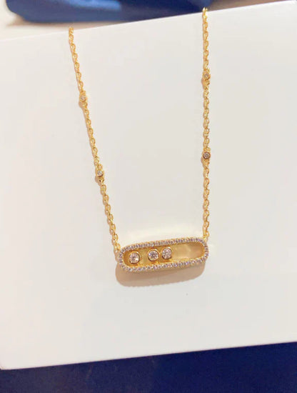 [Regal Jewels] MK MOVE FULL DIAMOND NECKLACE