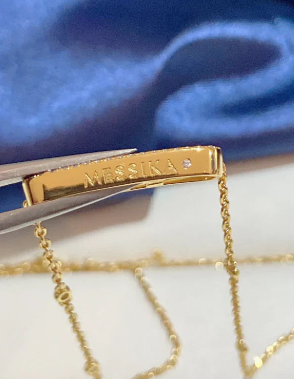 [Regal Jewels] MK MOVE FULL DIAMOND NECKLACE