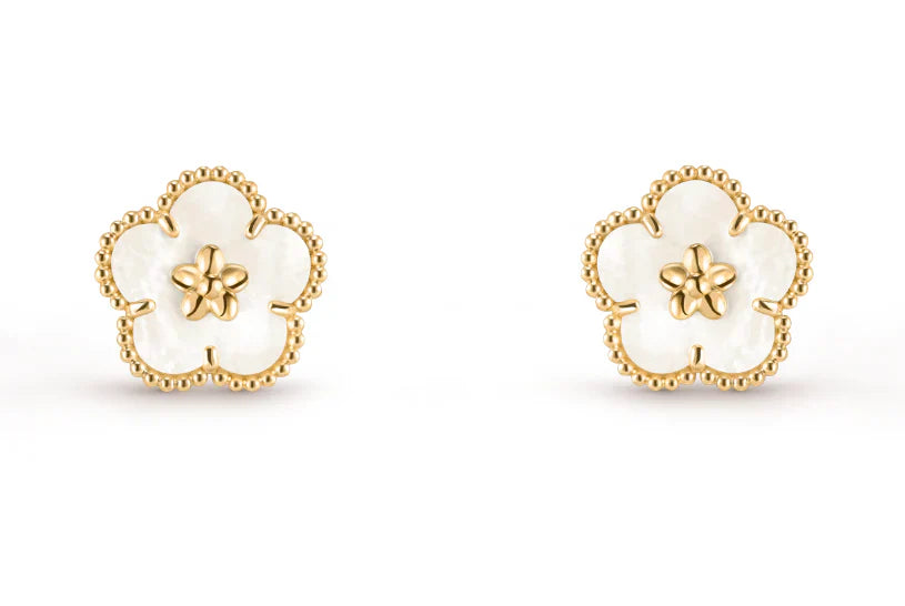 [Regal Jewels]LUCKY WHITE MOP EARRINGS