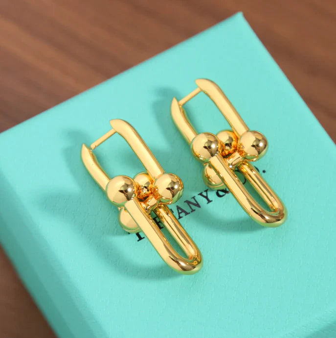 [Regal Jewels]TF HORSESHOE BUCKLE EARRINGS