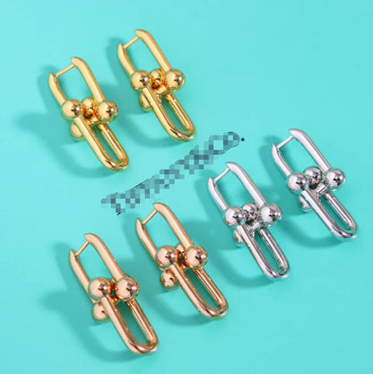 [Regal Jewels]TF HORSESHOE BUCKLE EARRINGS