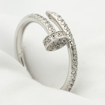 [Regal Jewels]JUSTE RING 1.8MM SILVER DIAMONDS