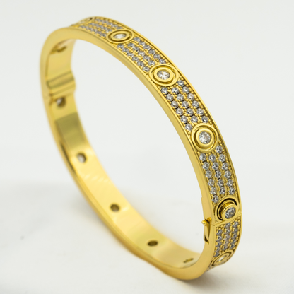 [Regal Jewels]LOVE BRACELET 6.1MM DIAMOND-PAVED 10 BIG DIAMONDS