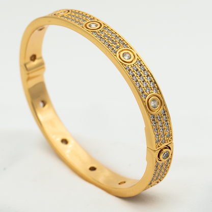 [Regal Jewels]LOVE BRACELET 6.1MM DIAMOND-PAVED 10 BIG DIAMONDS
