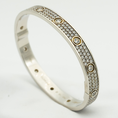 [Regal Jewels]LOVE BRACELET 6.1MM DIAMOND-PAVED 10 BIG DIAMONDS