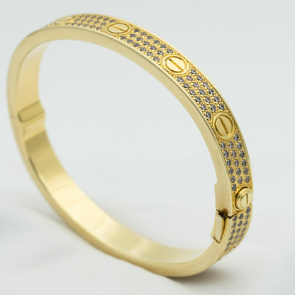 [Regal Jewels]LOVE BRACELET 6.1MM DIAMOND-PAVED