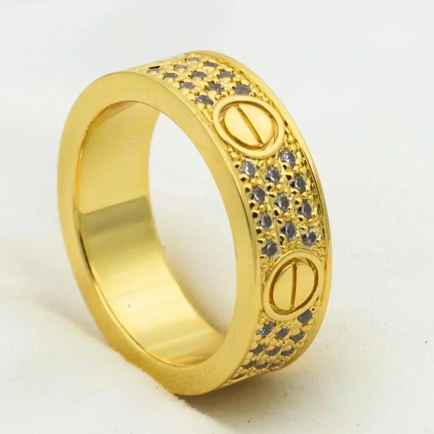 [Regal Jewels]LOVE RING 5.5MM DIAMONDS PAVED